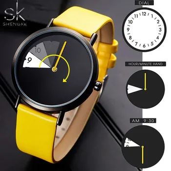 

2019 New Fashion Women Digital GG Shock Bracelet Watch Creative Wristwatch Lady Clock Rotate Leather Band Wristwatches