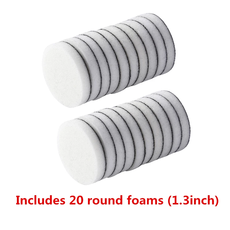 10 Pcs/Column Round Stackable Jars &Mini Ink Blending 10 pcs Round Foams for DIY Scrapbooking Wholesale Refills Foams 