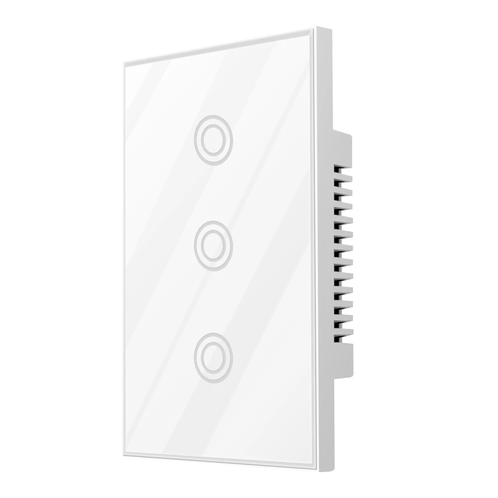 

NEO COOLCAM 3CH Z-wave Plus US Touch Switch 3 Gang Smart Light Switch Panel EU 868.4MZH Compatiable With Smartthings Fibaro Vera