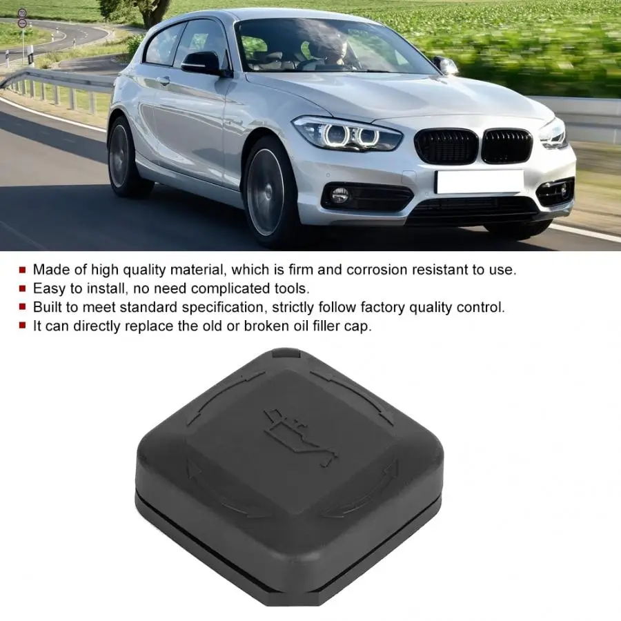 Oil Tank Cover Oil Filler Cap Cover Fits For 1 Series Hatchback E81