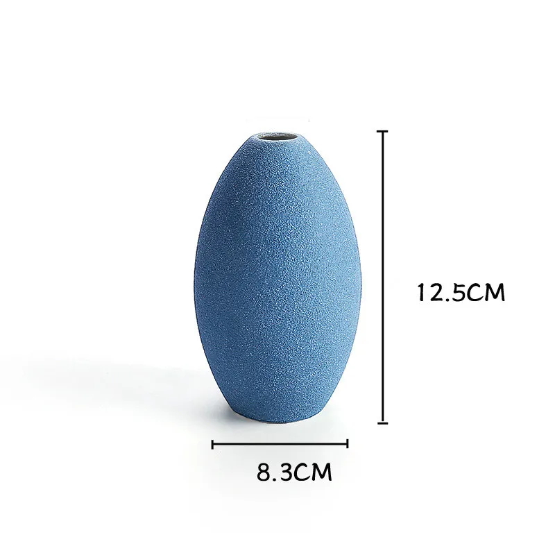 Best selling creative ceramic solid color vase home decoration living room table top decoration European vase - Цвет: 4