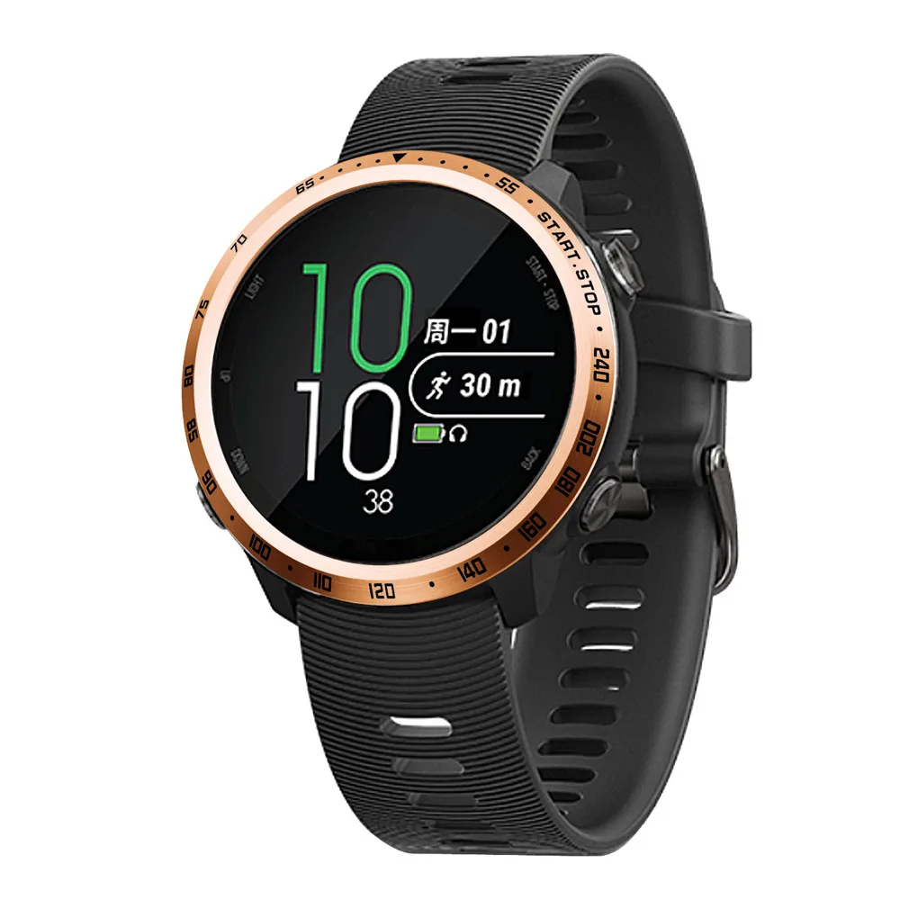 Аксессуары для часов Garmin Forerunner 645, кольцо для часов, клейкое покрытие, против царапин, нержавеющая сталь, Reloj bisel# Y