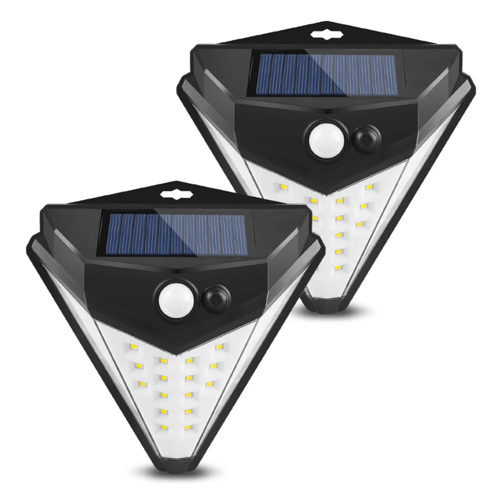 2pcs 36 LED junejour 38LED Solar Light PIR Powered Motion Sensor Lamp Outdoor Garden Waterproof Wall Lights Human Body Induction Solar light - Испускаемый цвет: 2pcs 36 LED