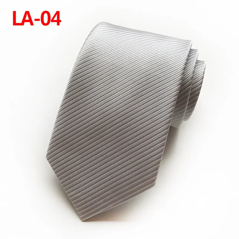 Necktie Мужские жаккардовые тканые одноцветные Свадебные банкетные вечерние галстуки, облегающие галстуки из полиэстера 8 см, шелковые атласные деловые галстуки - Цвет: Necktie