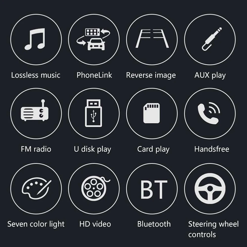 Автомагнитола AMPrime 2 Din " Авторадио 7012B Bluetooth Автомобильный мультимедийный плеер MirrorLink fm-радио Автомобильный USB Авто Аудио стереокамера