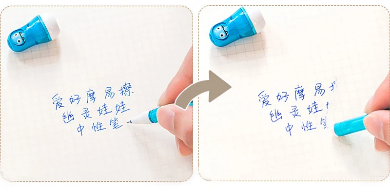 AIHAO Mo Yi ручка для протирания 5 шт. 80460 гелиевая ручка для куклы-призрака 0,5 мм для студентов, которые делают домашнюю работу, специальная стираемая ручка, инструменты для рисования