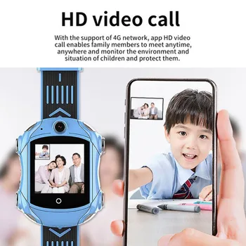 

4G Children Smart GPS Watch Wifi Ip67 Waterproof 1.4 Inch Display 7000Mah Battery Camera Take Video Smartwatch For Kids