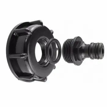 

1Pc New IBC Hose Adapter Reducer Connector Water Tank Garden Standard Pipe Durable Storage Tap Thread Hose Fitting 60mm Coa Q3O2