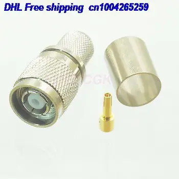 

DHL 100pcs RPTNC male jack crimp RG8 LMR400 RG213 RG165 RG393 RG214 male connector 22ds