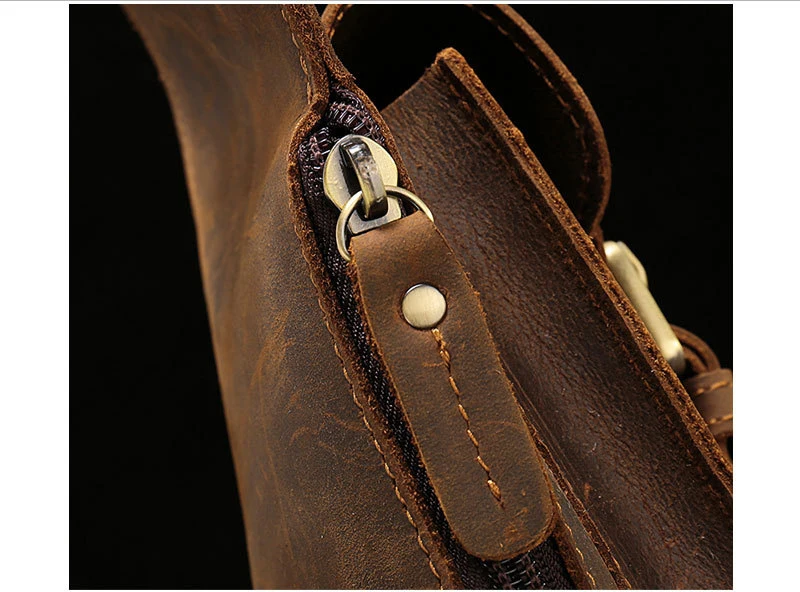 A Leather Satchel for Men with Character in Vintage Style