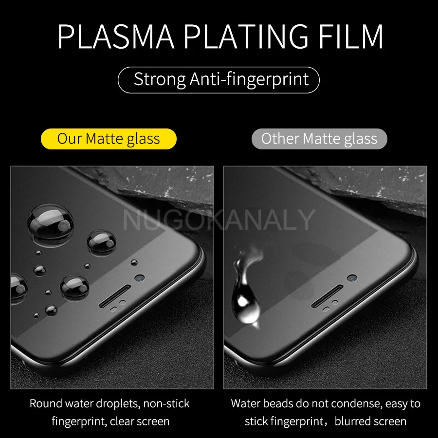 Матовая защитная пленка на весь экран с клеем для Xiaomi Redmi Note 9s 8 8T 7 6 5 9 Pro 8A K30 Poco X3 NFC