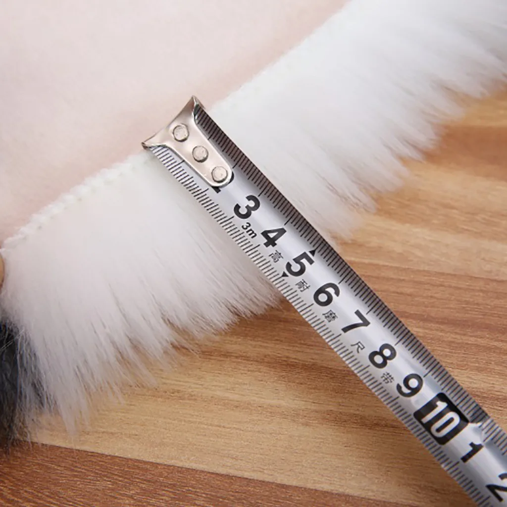 Мультфильм ковер с изображением панды черный белый Овчина Шерсть ковер из искусственного меха ворсистый, Пушистый Плюшевый меховой коврик