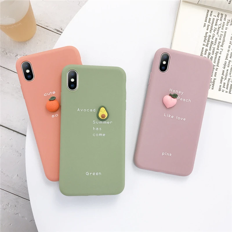 USLION 3D милый оранжевый чехол для телефона s Чехол для iPhone 11 6S Plus 7 8 7Plus X XR XS MAX Забавный мягкий чехол для iPhone 11 6
