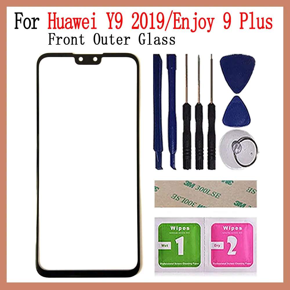 Переднее внешнее стекло для Huawei Y9 Prime 2019 P Smart Z сенсорная панель запасные части