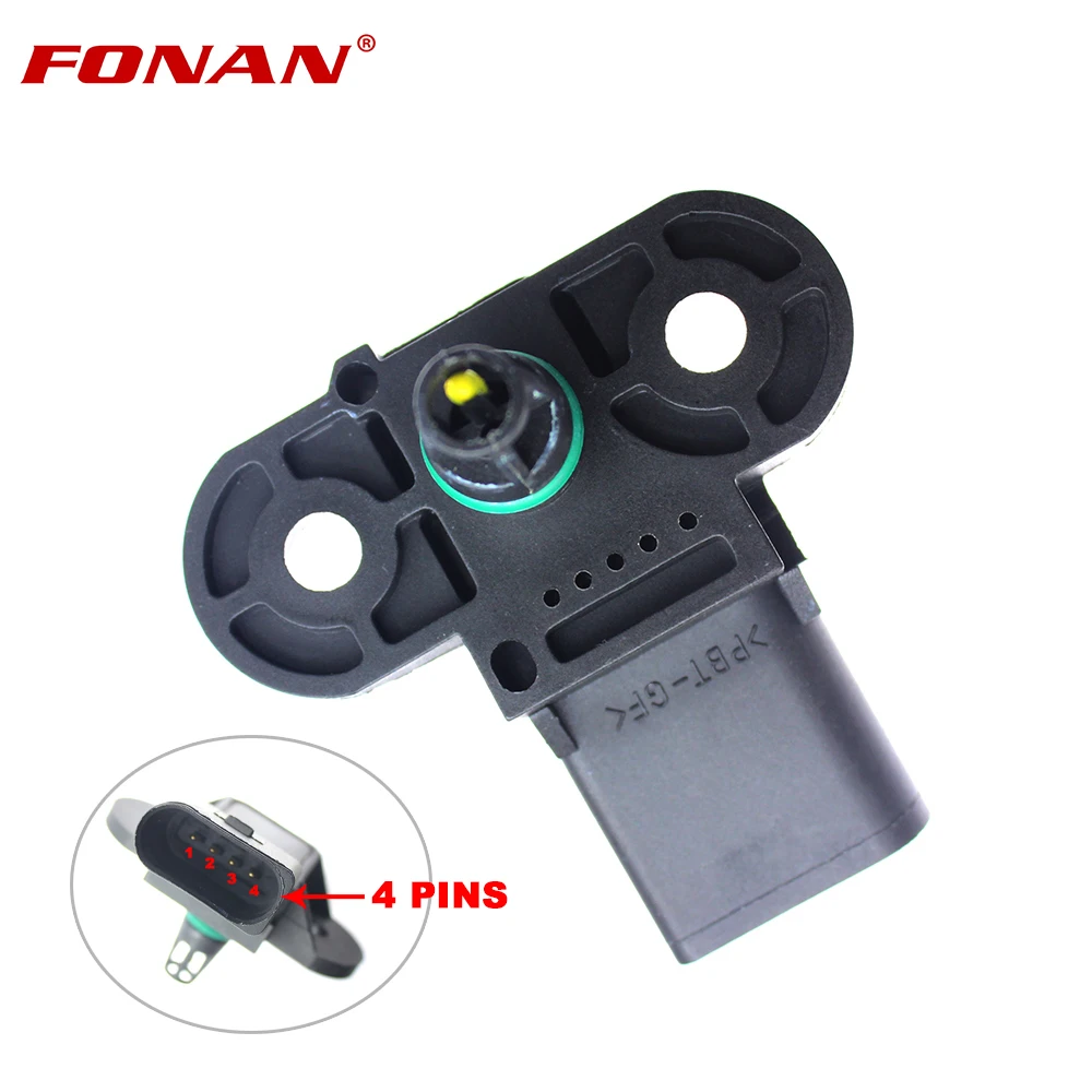 Intake Air Pressure Sensor Map For Vw Fox Golf Jetta Polo Touareg Passat 03C906051F 0261230235 0261230234 | Автомобили и