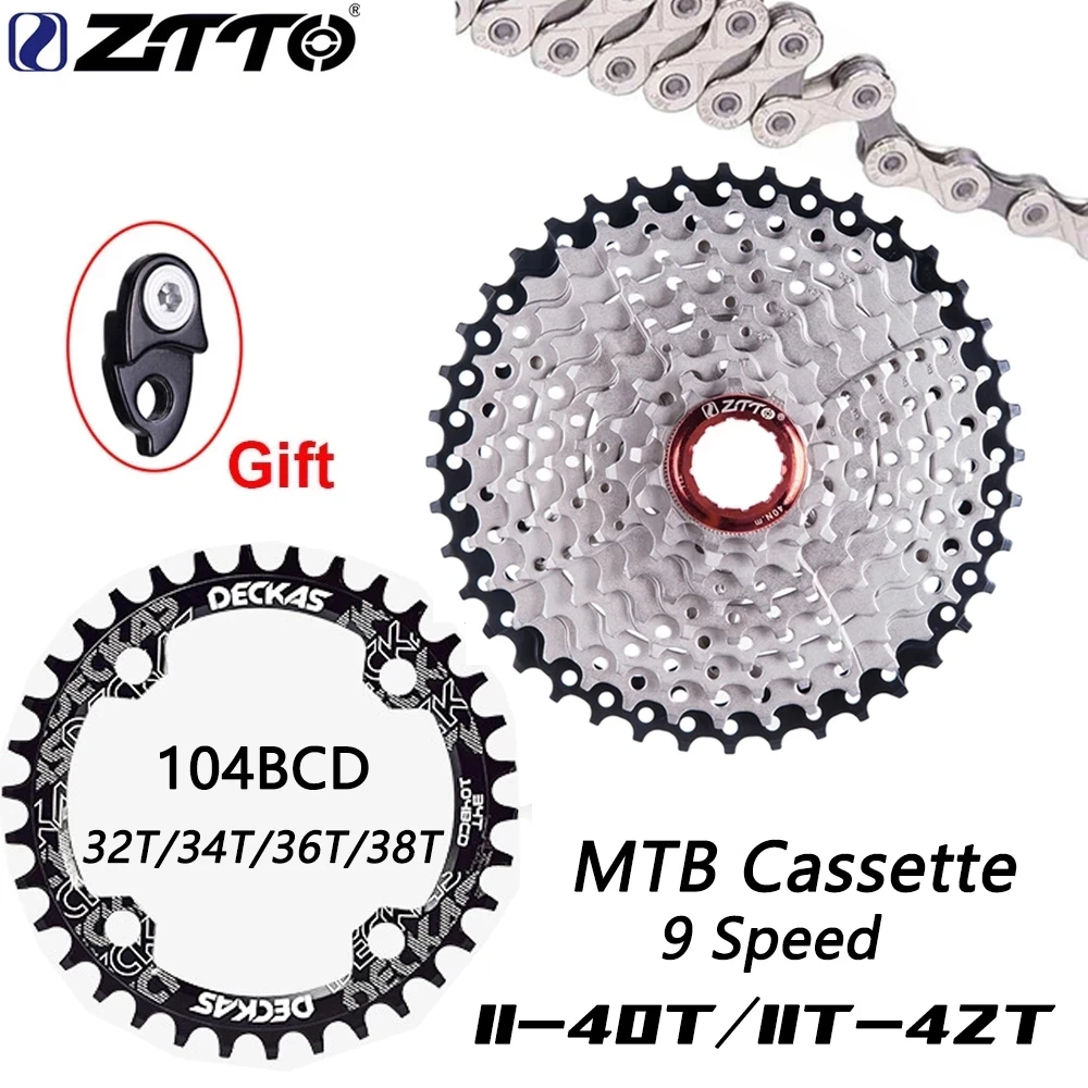 ZTTO MTB Mountain Bike Bicycle freewheel flywheel 9 Speed 11-40T Cassette 