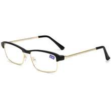 Новые Классические полурамки брови очки для чтения унисекс модные HD простые бизнес ретро-очки для чтения повседневные солнечные очки