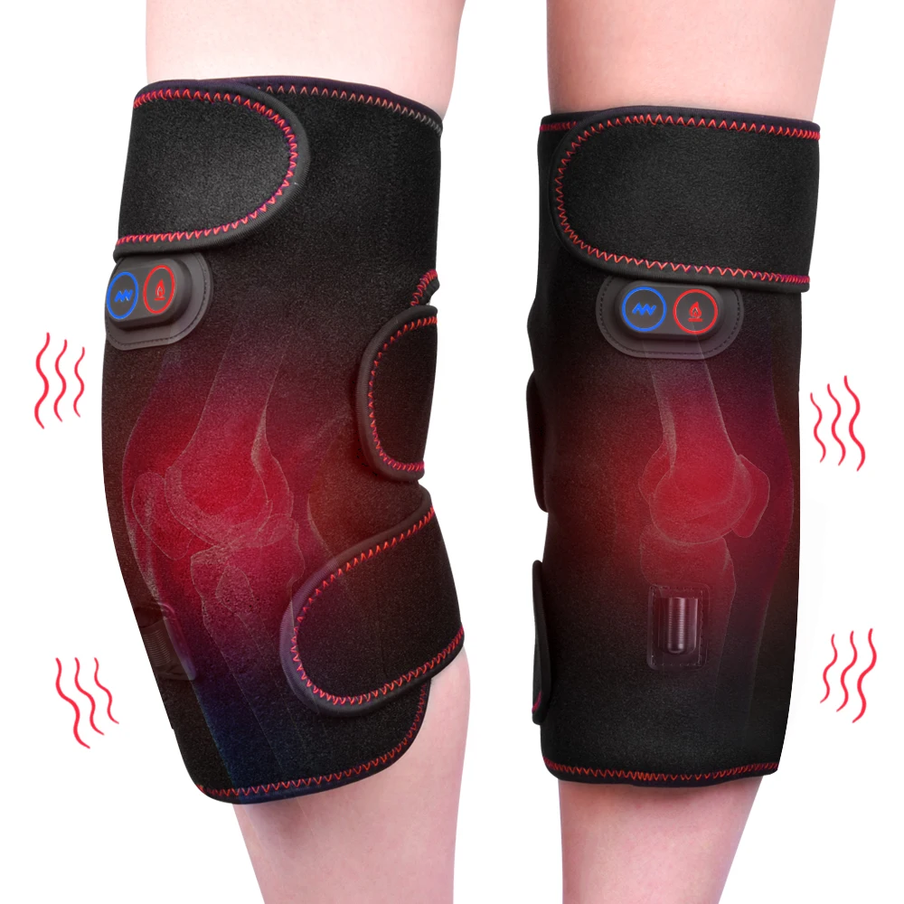  Knee Heating Warm Wrap Pain Relief Heated Knee Pad Brace Rechargeable Support Brace Electric Massag