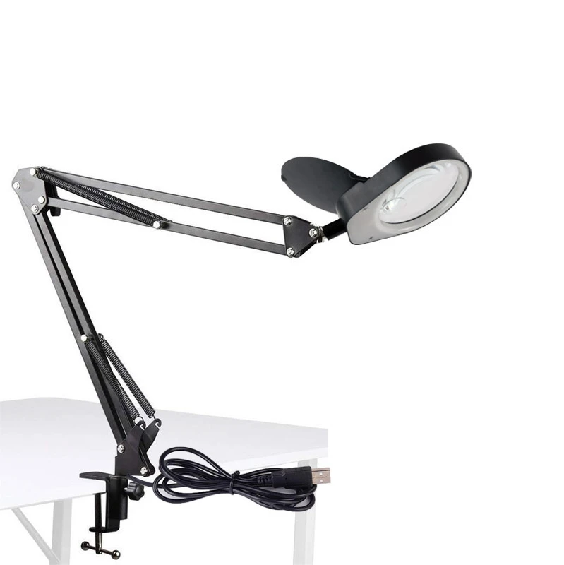 

Single Lens 10Xpdok Foldable Cantilever Clip-On Magnifier with Led Light Pcb Inspection