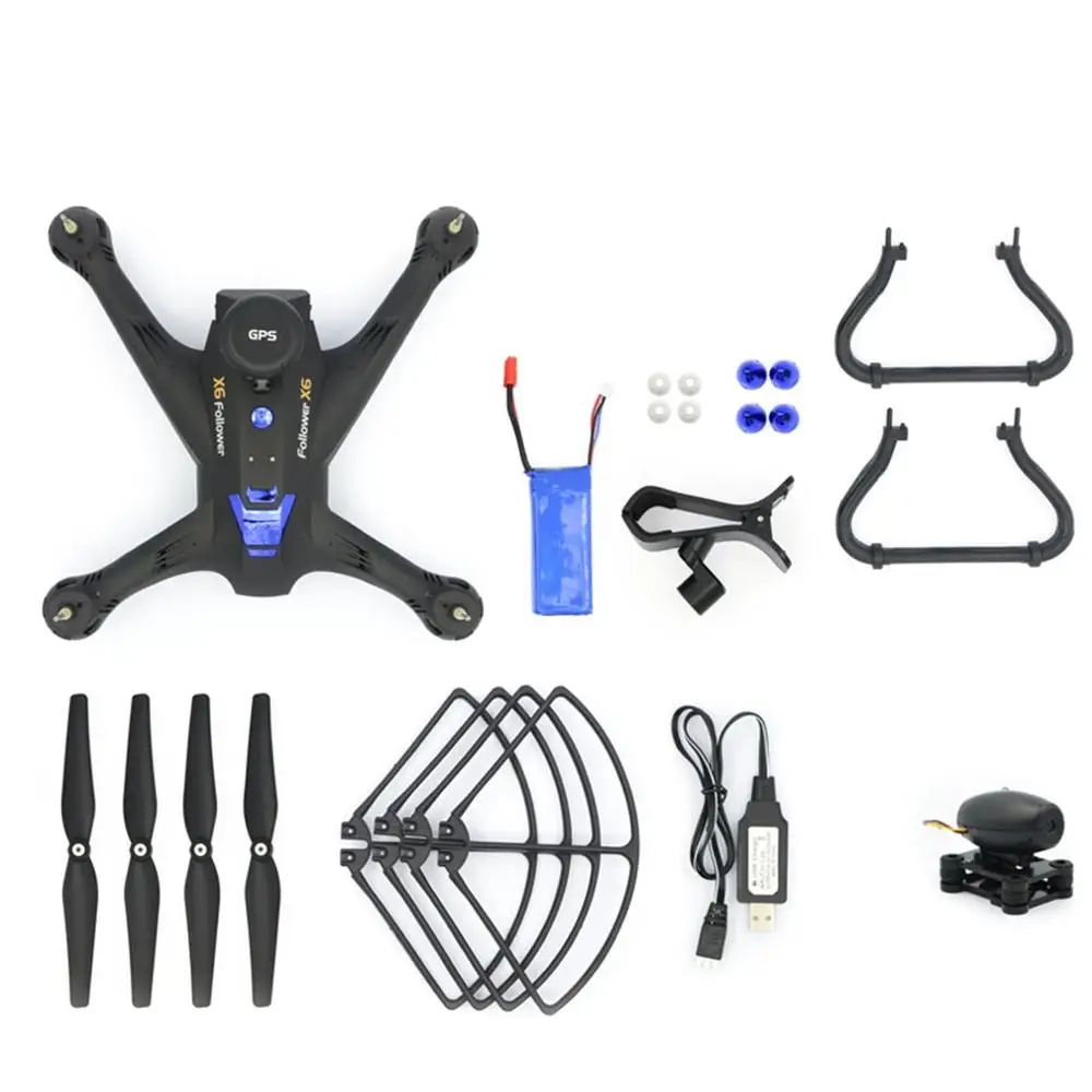 Global Drone X183 Профессиональный высотный двойной gps Квадрокоптер с 720P камерой HD RTF FPV gps вертолет RC Квадрокоптер hi - Цвет: Black 720P Cam
