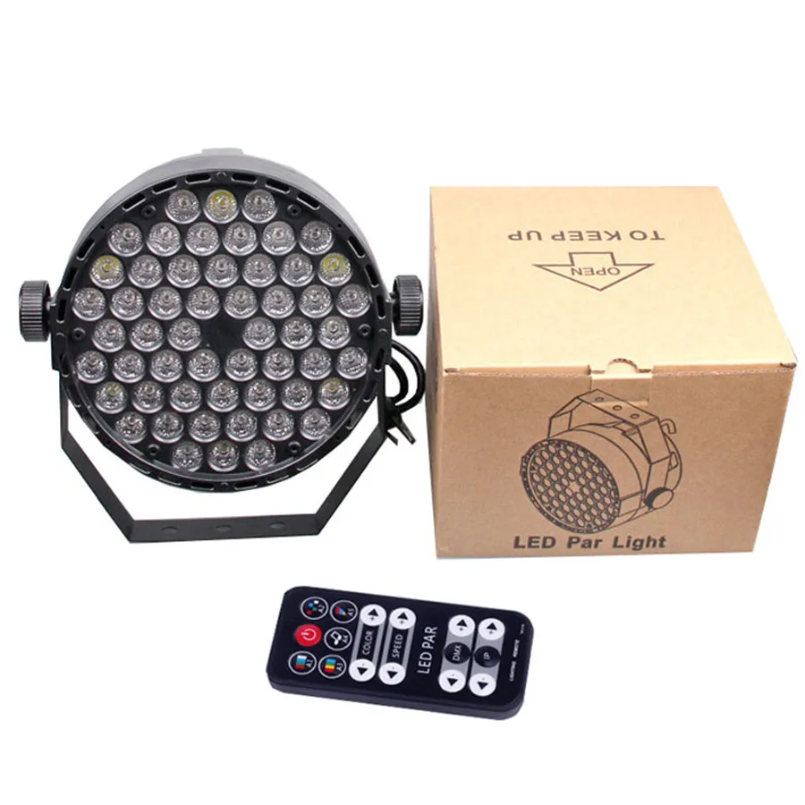 Thrisdar 54 Светодиодный УФ-светильник DMX512 Master-slave вечерние Клубные дискотеки Par сценический Ультрафиолетовый Par Светильник для дома и свадьбы УФ светодиодный светильник сценического освещения