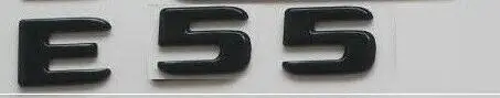 Gloss Black Черный глянец эмблемы для Mercedes W212 W213 E43 E53 E63 E63s 4matic V8 - Цвет: Gloss Black