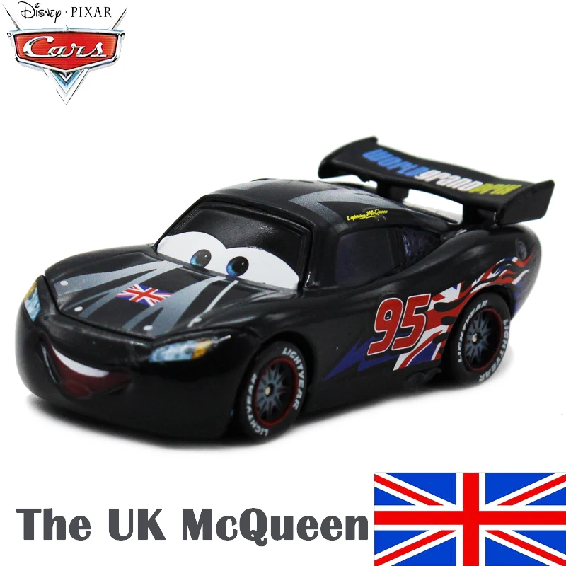Disney Car Pixar Cars Nation Series коллекция Lightning McQueen металлическая литая под давлением детские развивающие игрушки рождественские подарки - Цвет: McQueen The UK