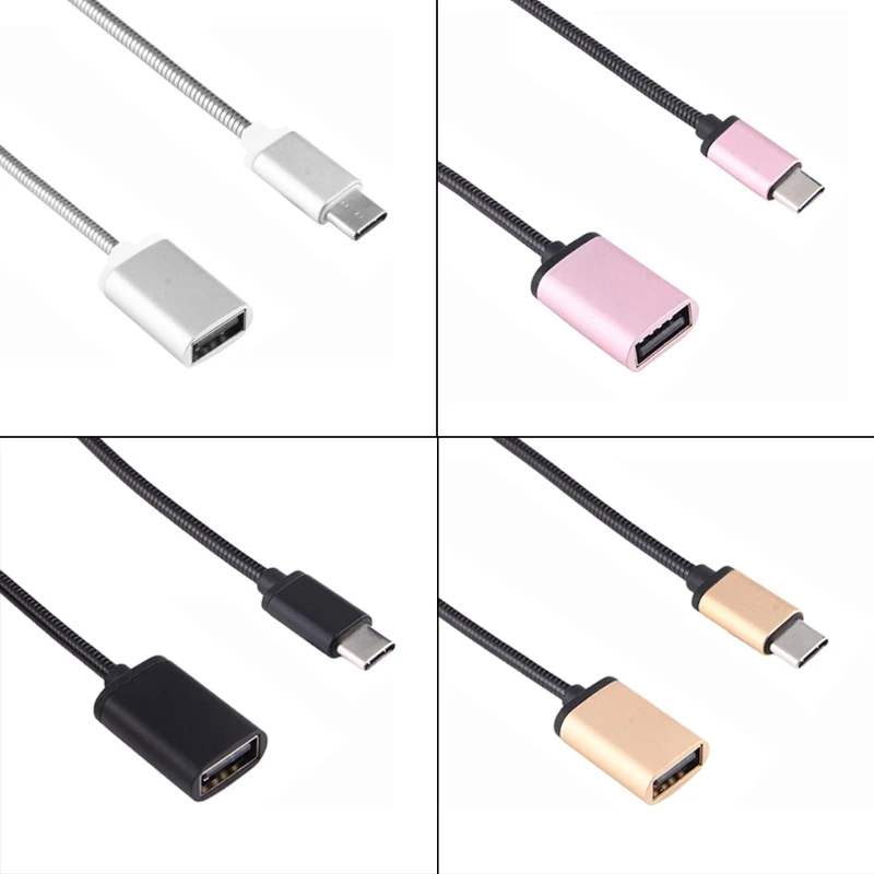 

Metal USB 3.1 Type C Male To Female OTG Data Sync Adapter Cable For LG G6 G5