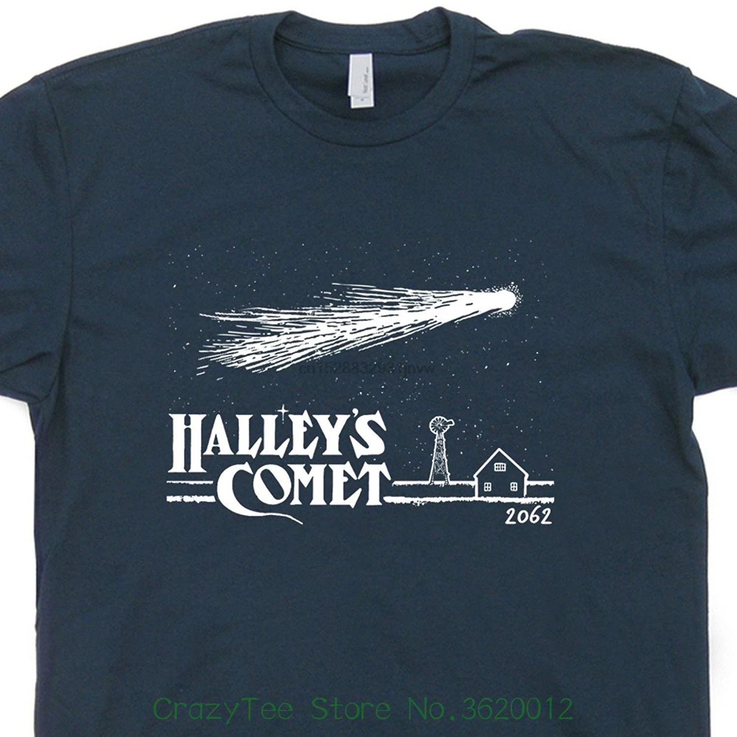 Футболка Halley Comet винтажные астероиды космос Сатурн Юпитер наука Invaders Geeky