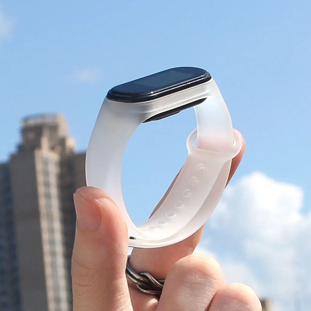 Браслет M3 M4 M5 для Xiaomi Mi Band 5 3 4 прозрачный силиконовый наручный ремешок