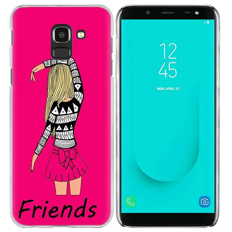 Лучшие друзья в комплекте чехол для samsung Galaxy A50 A80 A70 A60 A40 A30 A20 A20e A10 A9 A7 A6 Note 8, 9, 10, плюс 5G