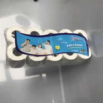 

10 rolls Home Bath Toilet Roll Paper Restaurant hotel roll paper Household Toilet Paper Primary Wood Pulp Tissue Roll Paper