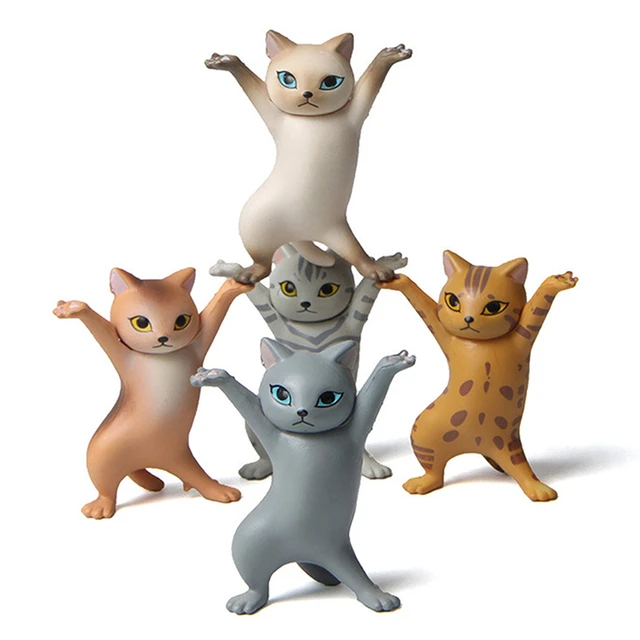Cute Funny Cats Dancing | Cat Figurine Pen Holder | Dancing Cat ...
