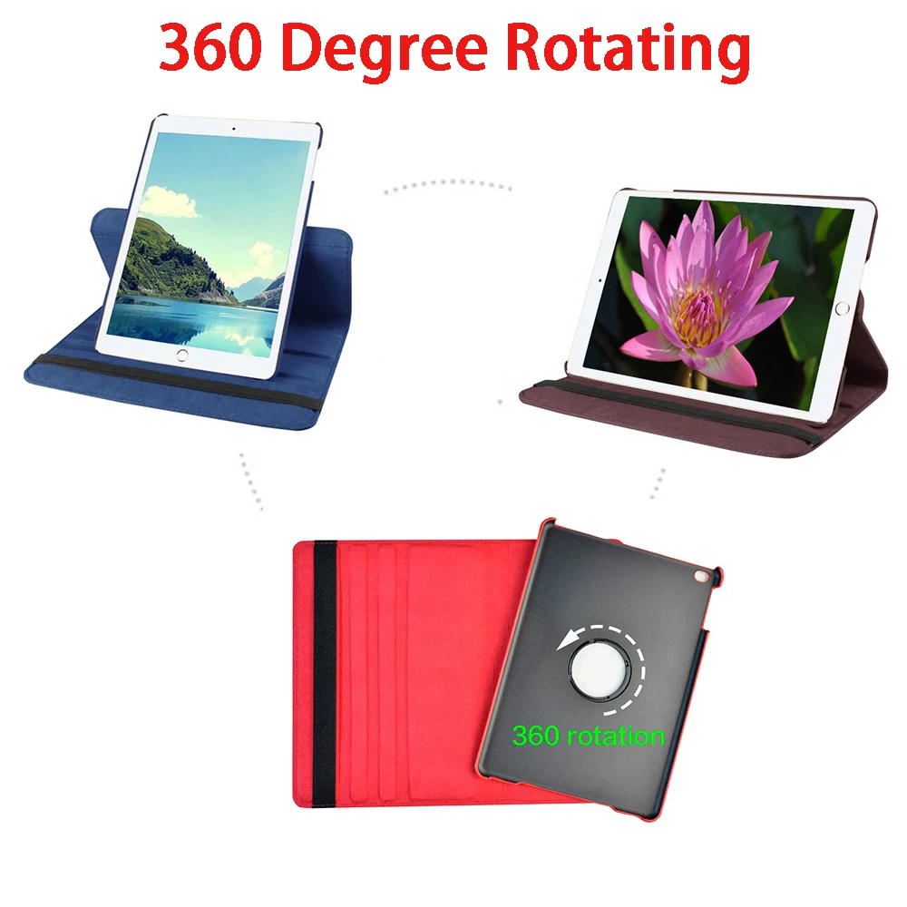 360-Degree-Rotating-Leather-Smart-Cover-Case-for-Apple-iPad-9-7-2018-2017-A1822-A1823