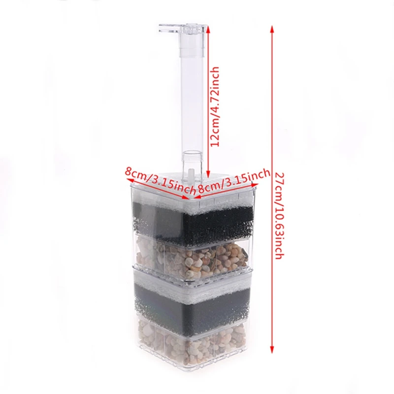 Полезный воздушный Биохимический Угловой фильтр губка для жарки креветок аквариум для рыб
