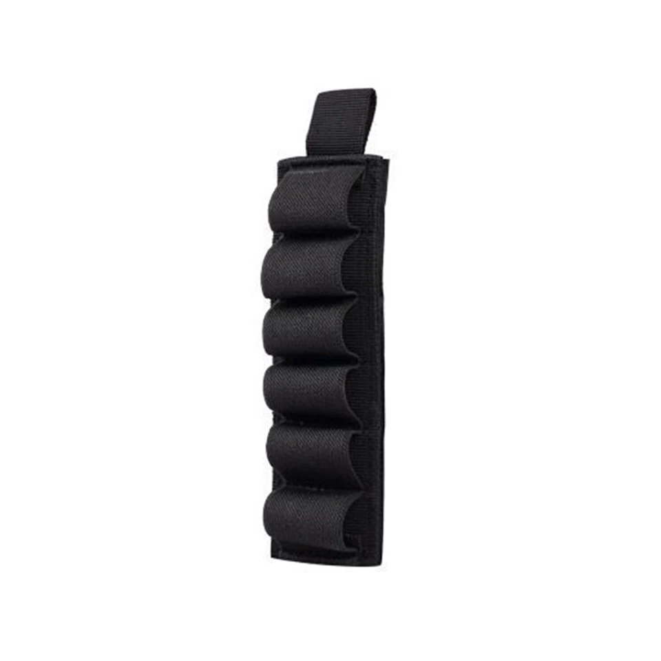 Smartcoco 6-Round Tactical Shotgun Buttstock Shell Bullet Holder W/Adhesive Strip Pouch