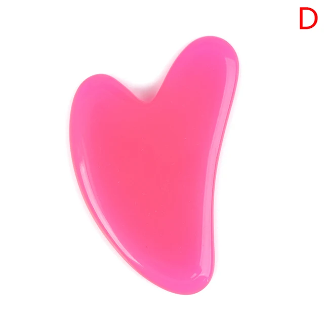 1pc Heart Shape SPA Massage Beeswax Gua sha Scraping Massage Scraper Face Massager Acupuncture Guasha Board Massager for face Beeswax