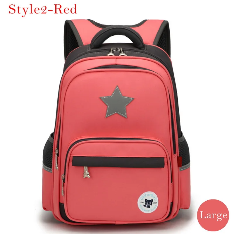 WENYUJH рюкзаки для мальчиков и девочек школьная сумка большой емкости подростков школьные рюкзаки унисекс водонепроницаемая сумка для начальной школы Новинка - Цвет: Watermelon red