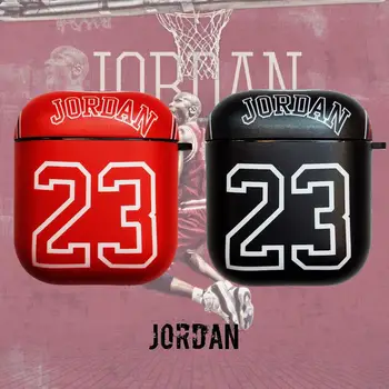 

Cute Michael Jordan 23 Earphone Headset Accessories Soft IMD case For Apple Airpods 1&2 Cartoon Wireless Bluetooth Headset bags
