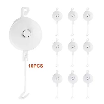 

10pcs Grow Support Professional PC Hydroponics Planting Tool With Stopper Practical Plant Hook Grower Tent Garden Restractable