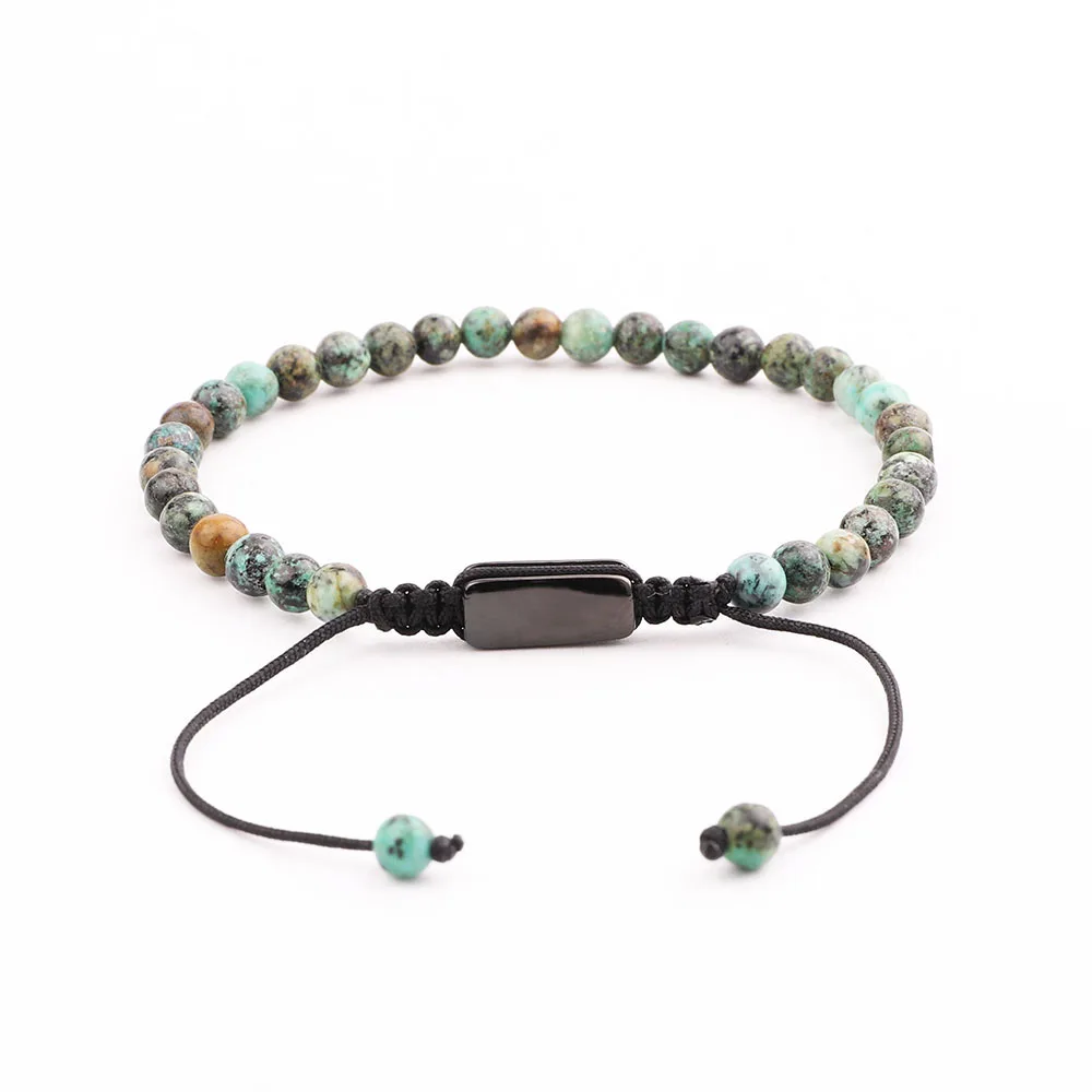 New Design Natural Stone Small Size Cute Beads Macrame Bracelet Men Jewelry Gift - Image 4