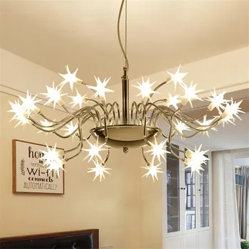 

Starry sky LED Lamps Modern Pendant Light LED lamp star ice flower pendant lamps Modern indoor lighting restaurant iluminaca