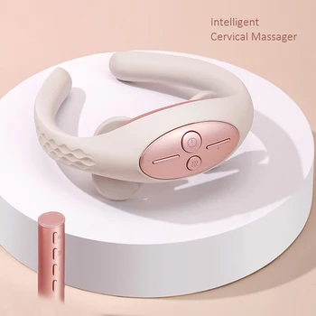 

Smart Electrical Neck Shoulder Massager Heated Pain Relief Massage Stimulator electrotherapy Cervical Vertebra Physiotherapy