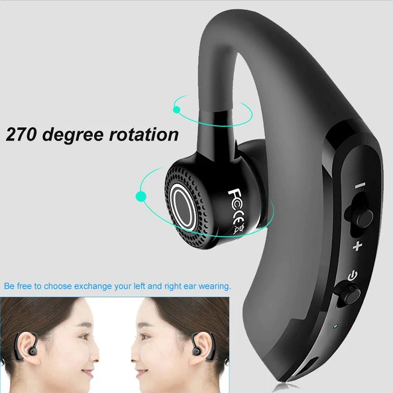 Bluetooth 4.1 Headset Sports Headphone V9 Wireless Handsfree Earphone Universal Bluetooth Sports Bass Earbuds with Mic