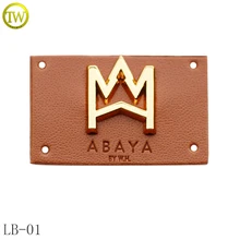 Персонализированный логотип бирка из натуральной кожи/кожаный патч и бирки для одежды