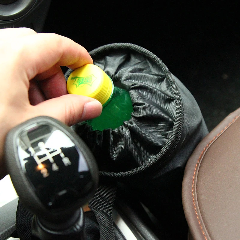 Portable Car Garbage Bag Dustbin Leak-proof Dust Holder Case Box Car Styling Sundries Holder Organizer Pocket Bags Trash Can car trash can car trash bag