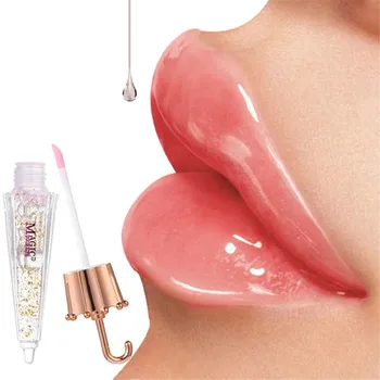 

Umbrella Color Changing Clear Liquid Lipgloss Waterproof Long Lasting Big Lips Moisturizer Luxury Lip Gloss Transparent Makeup