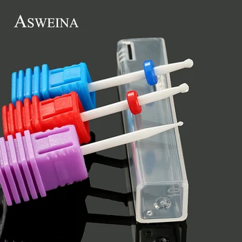 

ASWEINA Pro 1pc Ceramic Nail Drill Bit Milling Cutter for Manicure Nail Electric Machine Accessory Burr Rotray Mill Tools