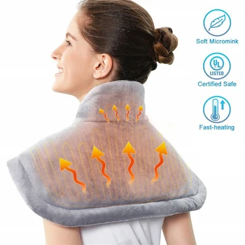 

Winter Electric Heating Pad Moist Neck Shoulder Back Warmer Heating Pad Pain Relief Heat Therapy Temperature Controller EU US