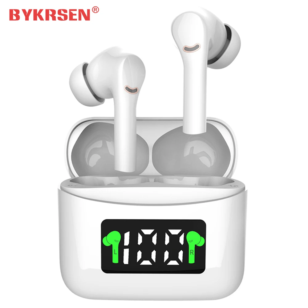 

BYKRSEN J5 Bluetooth 5.2 TWS Headphone Touch Wireless Earphone Earbuds Noise Cancelling Sport Gaming Headset For android Phone